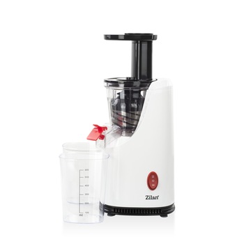 Storcator de fructe si legume cu melc Zilan ZLN-4014, 200 W, 58-65 RPM, Recipient suc 600 ml, Recipient pulpa 600 ml, Functie Reverse, Alb Storcator de fructe si legume cu melc Zilan ZLN-4014, 200 W, 58-65 RPM, Recipient suc 600 ml, Recipient pulpa 600 ml, Functie Reverse, Alb
