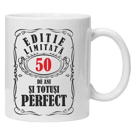 Cană personalizată «ediție limitată, 50 de ani», 330 ml