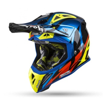 Casca protectie, Aviator 2.3 great blue chrome, Multicolor, L Casca protectie, Aviator 2.3 great blue chrome, Multicolor, L