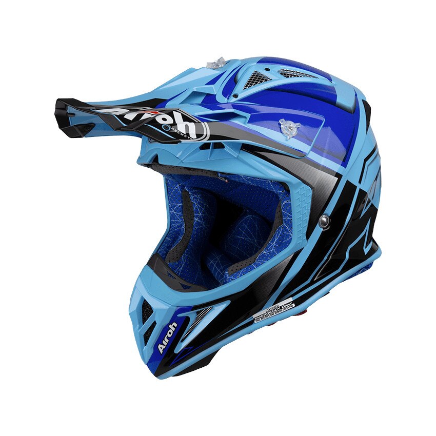 Casca protectie, Aviator 2.2 check blue gloss, Multicolor, XL