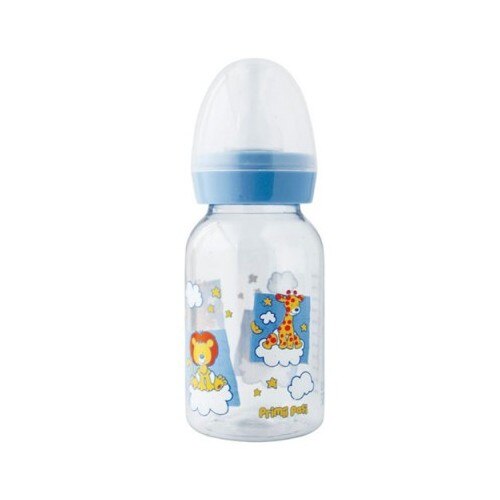Biberon copii Primii Pasi Decorated Baby Bottle Blue 125ml