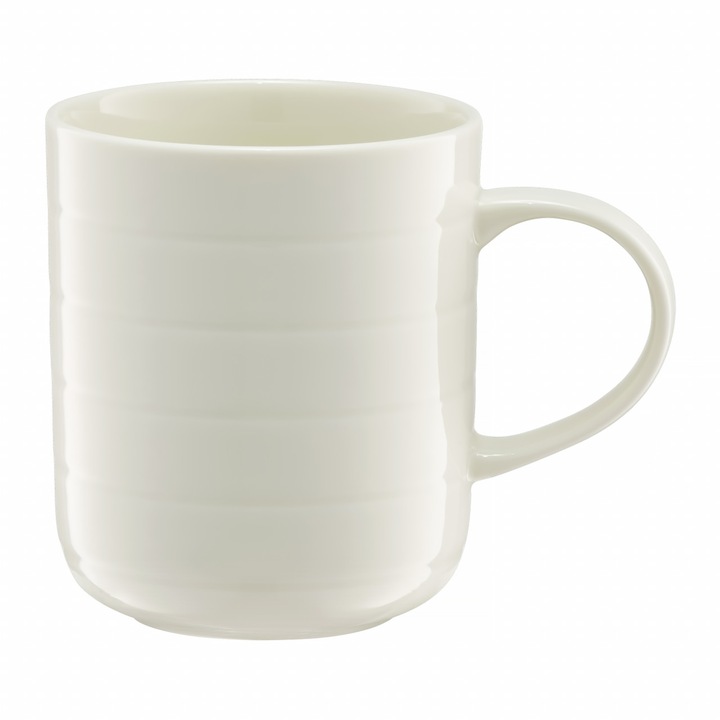 Cana portelan Ambition, 350 ml, crem, Piano