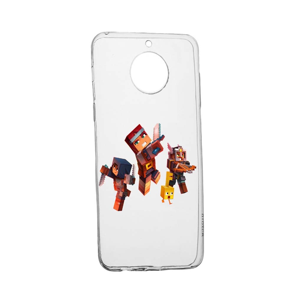 Husa Minecraft, pentru Nokia 7.2, rezistenta la uzura, anti-alunecare, din silicon Premium, 724