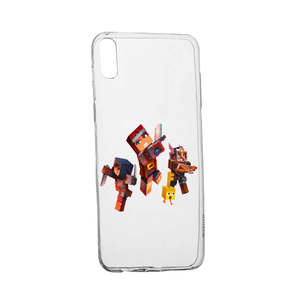 Husa Minecraft, pentru Apple iPhone XR, rezistenta la uzura, anti-alunecare, din silicon Premium, 724