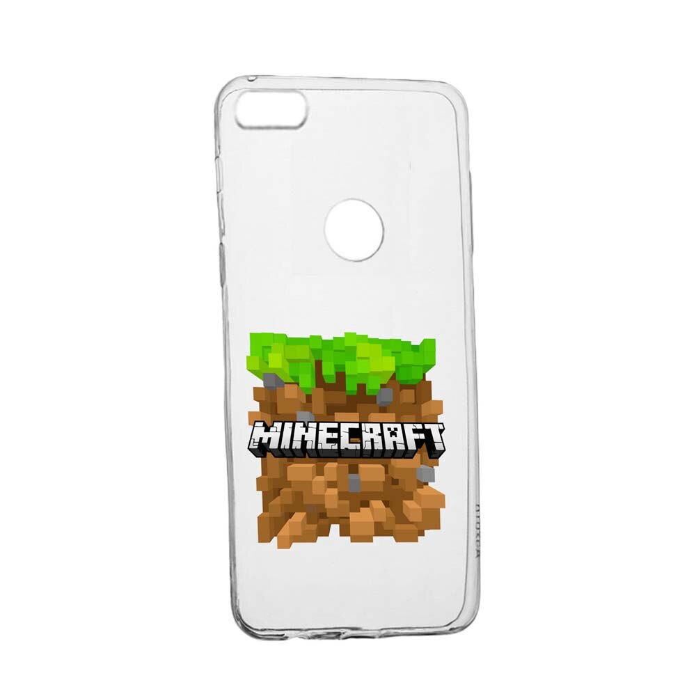 Husa Minecraft, pentru HTC Desire 12 Plus, rezistenta la uzura, anti-alunecare, din silicon Premium, 726