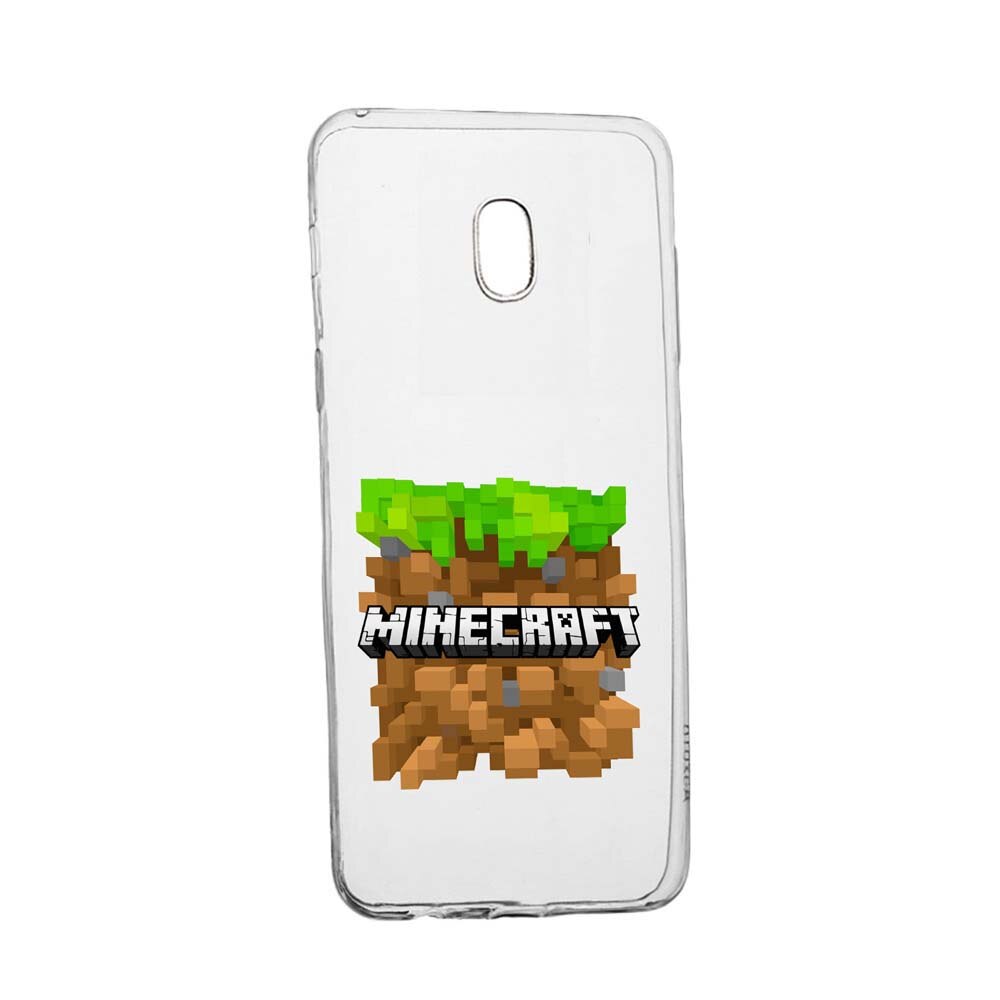 Husa Minecraft, pentru HTC U Play, rezistenta la uzura, anti-alunecare, din silicon Premium, 726