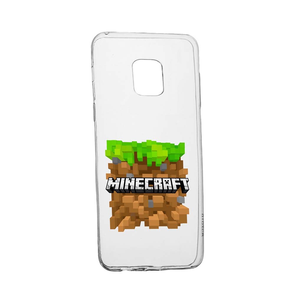 Husa Minecraft, pentru Huawei Mate 20 Pro, rezistenta la uzura, anti-alunecare, din silicon Premium, 726