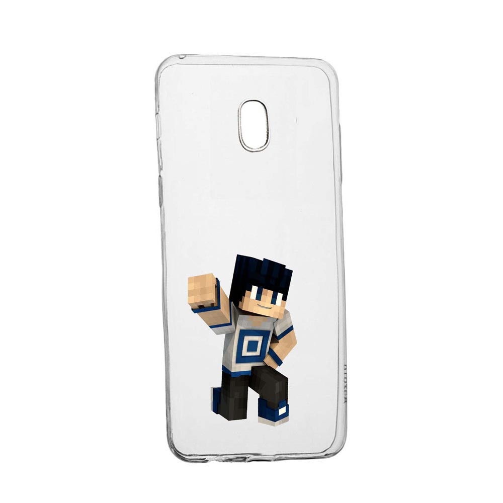 Husa Minecraft, pentru HTC U Play, rezistenta la uzura, anti-alunecare, din silicon Premium, 725