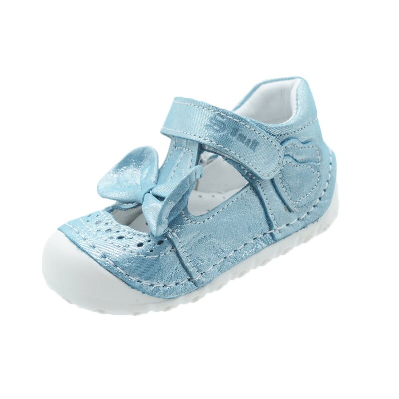 Pantofi casual pentru fete Small Foot, inchidere velcro, Albastru