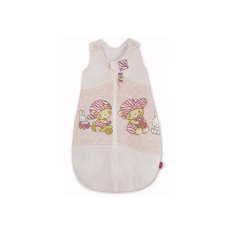 Sac de dormit, KidsDecor, toamna 1 tog Hai la joaca roz 60 cm