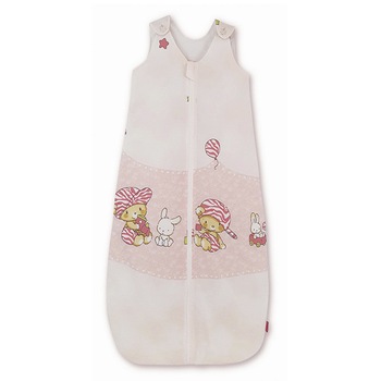 Sac de dormit, KidsDecor, toamna 1 tog Hai la joaca roz 110 cm Sac de dormit, KidsDecor, toamna 1 tog Hai la joaca roz 110 cm