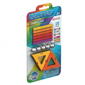 Set Geomag Constructie Magnetic Rainbow Orange 15 piese