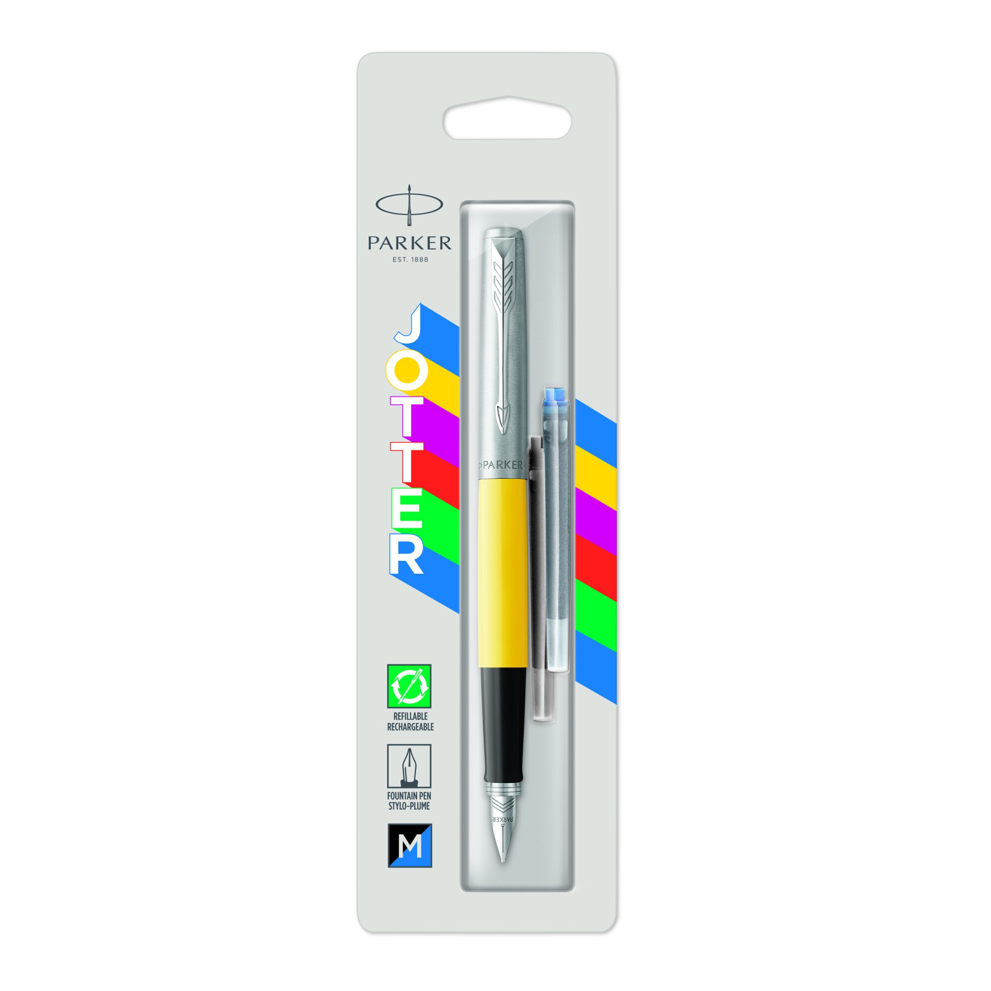 Stilou Parker Jotter Standard Yellow CT + 2 cartuse