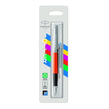 Stilou Parker Jotter Standard Orange CT + 2 cartuse Stilou Parker Jotter Standard Orange CT + 2 cartuse