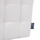 Taburet Bump, piele ecologica Alb