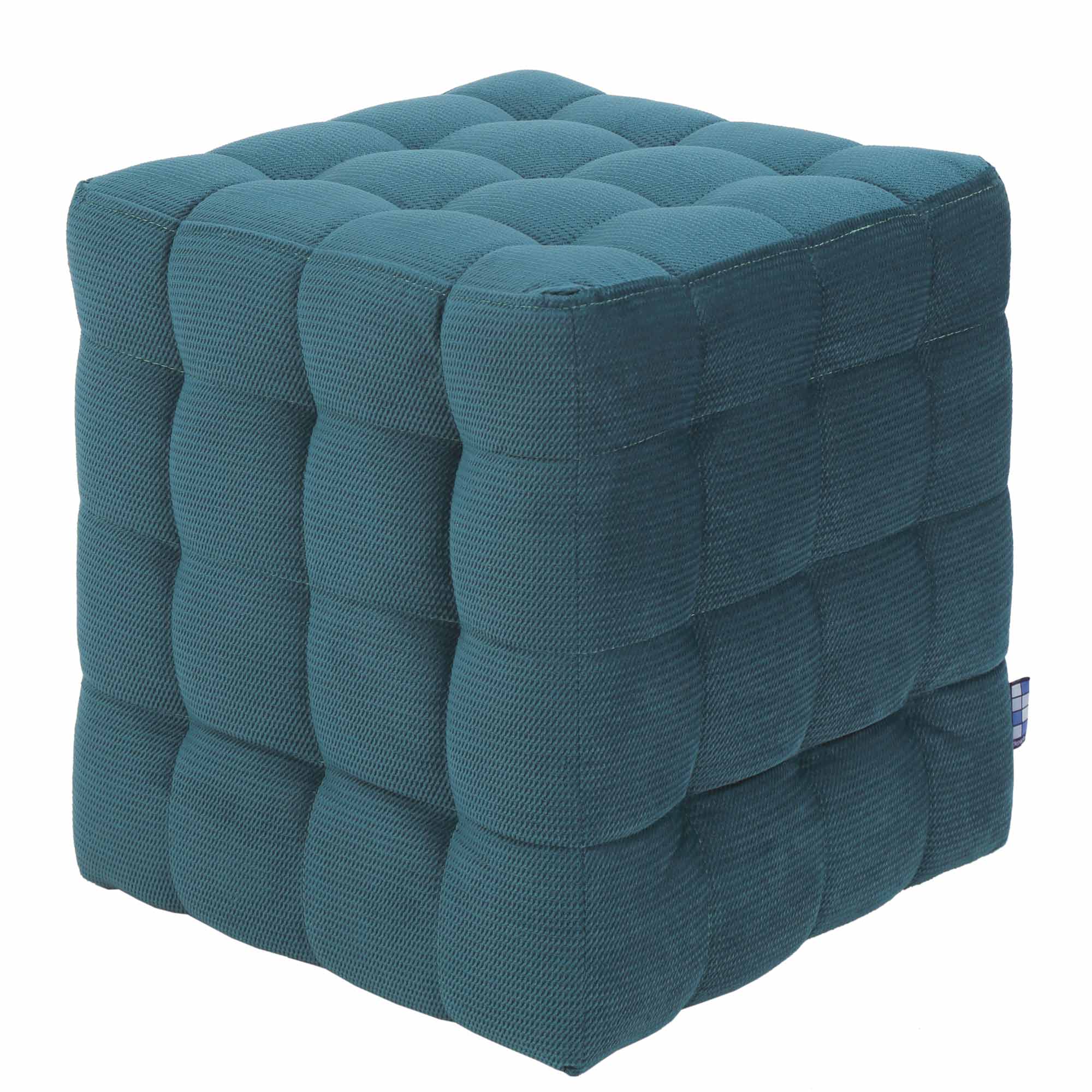 Taburet Bump, stofa Diamond Turcoaz