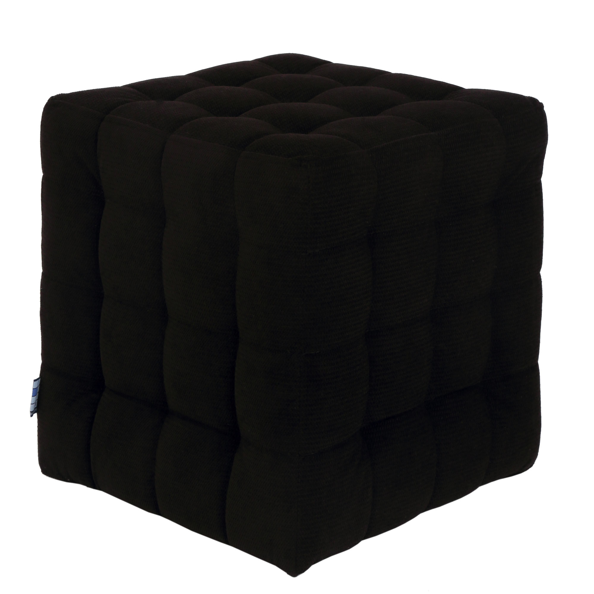 Taburet Bump, stofa Diamond Negru