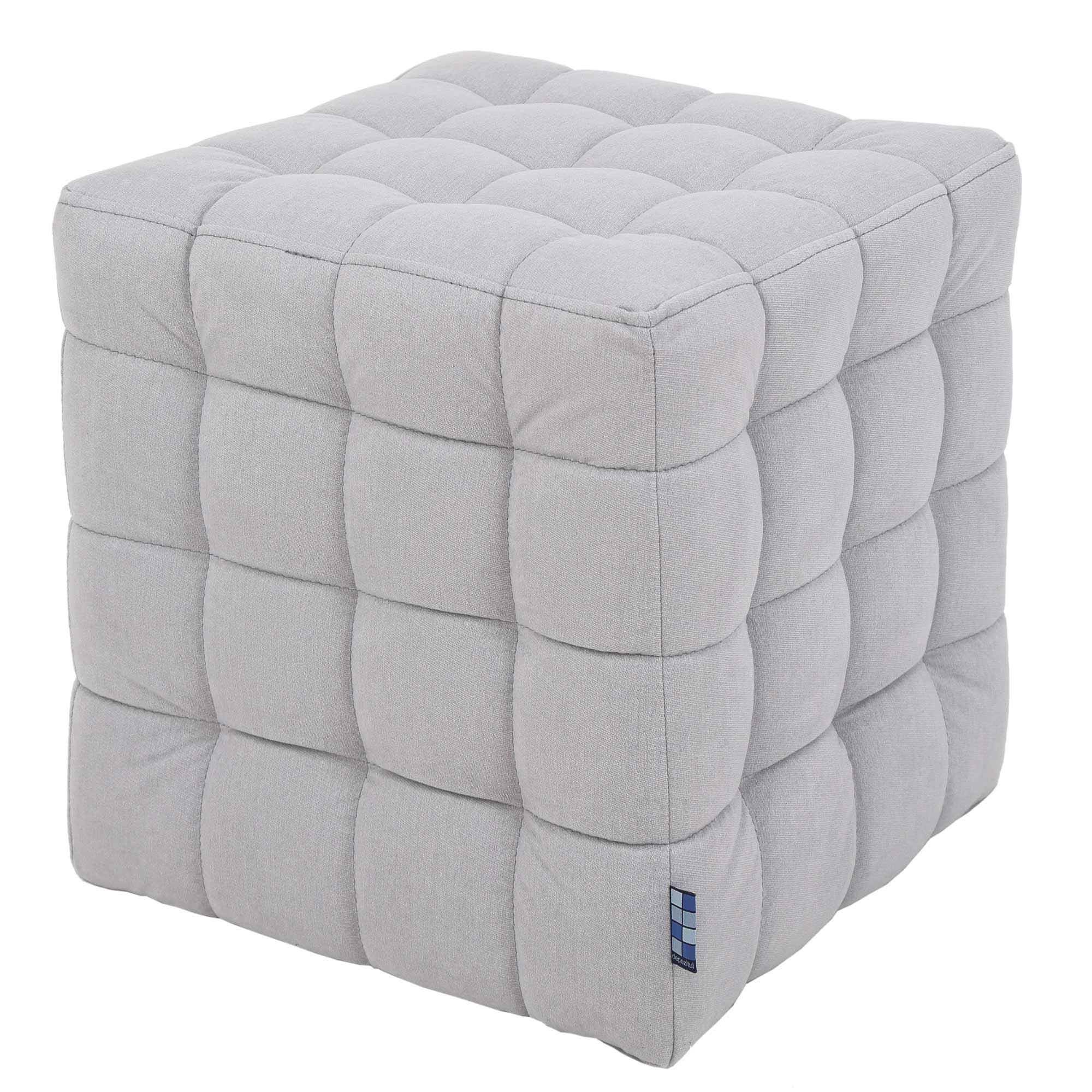 Taburet Bump, stofa Bleu D07