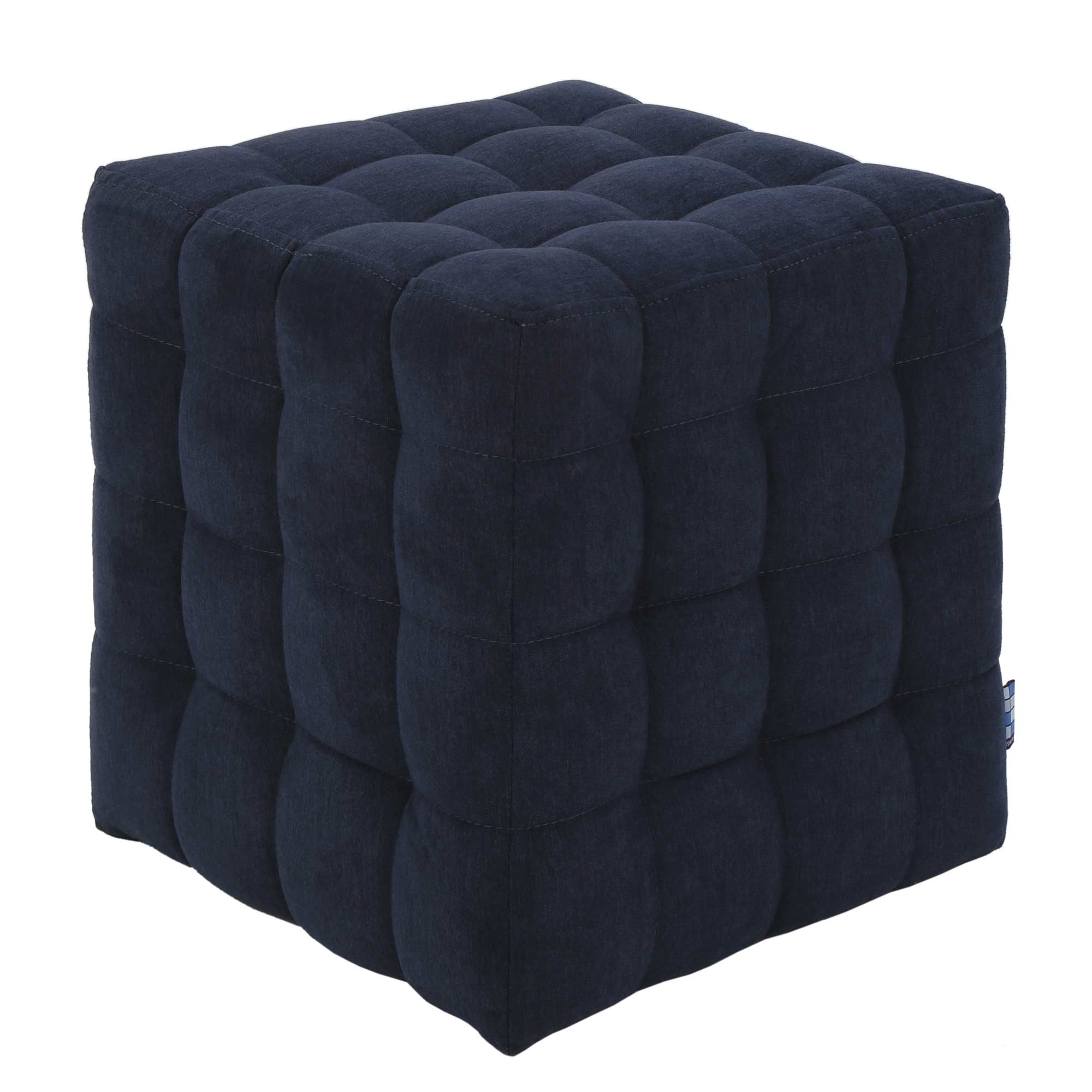 Taburet Bump, stofa Albastru D86