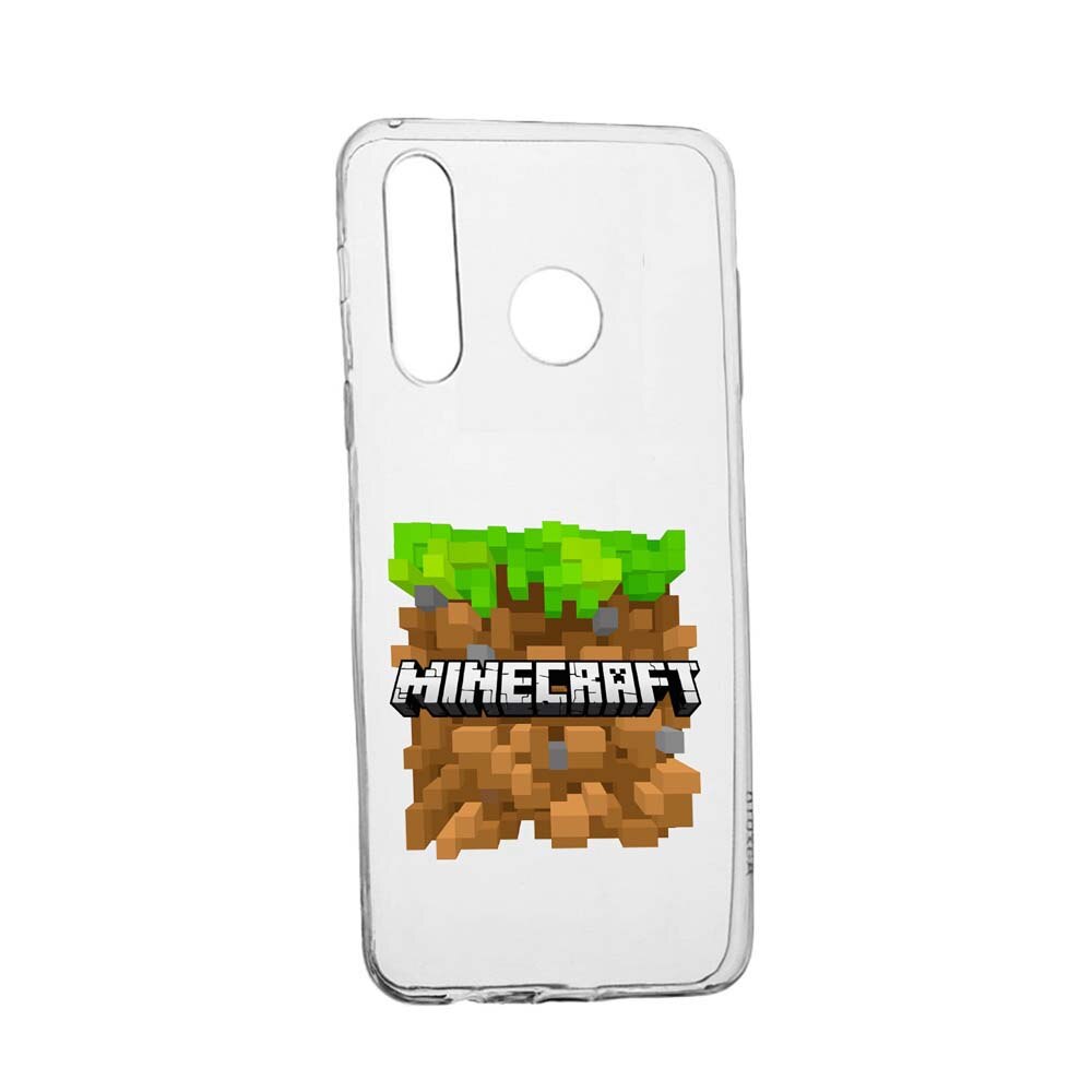 Husa Minecraft, pentru Samsung Galaxy M20, rezistenta la uzura, anti-alunecare, din silicon Premium, 726