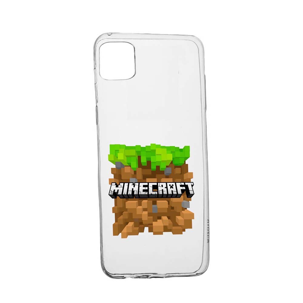 Husa Minecraft, pentru Apple iPhone 11 Pro Max, rezistenta la uzura, anti-alunecare, din silicon Premium, 726