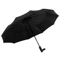 Umbrela pentru barbati, Uscare rapida, 105 cm x 62 cm, Negru