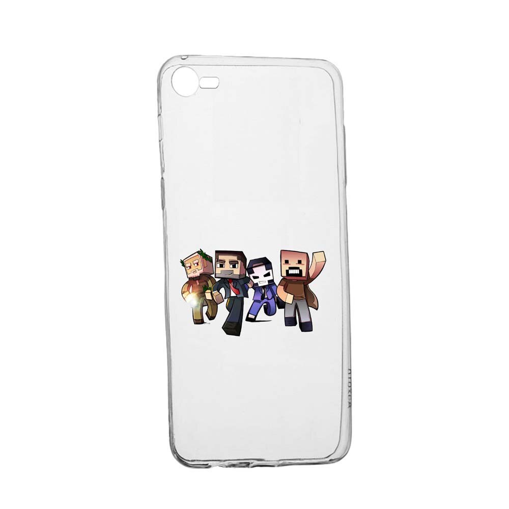 Husa Minecraft, pentru Apple iPhone 6 / 6S, rezistenta la uzura, anti-alunecare, din silicon Premium, 727