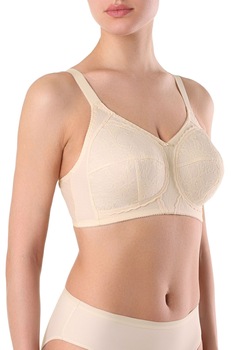 Sutien dantelat fara intarituri si arcuri, Conte Suprema RB7021, Pastel Sutien dantelat fara intarituri si arcuri, Conte Suprema RB7021, Pastel