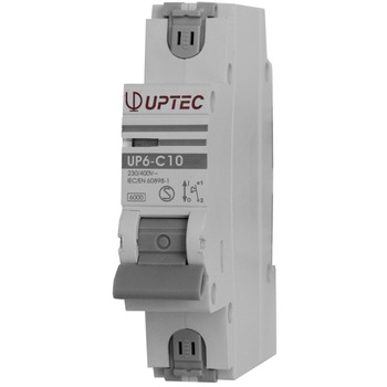 Intrerupator automat monopolar UP-6 UPTEC 10A curba C, Comtec Intrerupator automat monopolar UP-6 UPTEC 10A curba C, Comtec