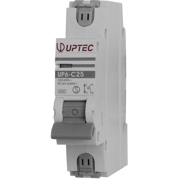 Intrerupator automat monopolar UP-6 UPTEC 25A curba C, Comtec Intrerupator automat monopolar UP-6 UPTEC 25A curba C, Comtec