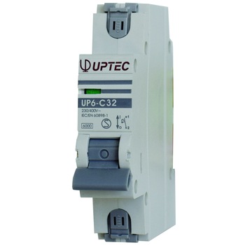 Intrerupator automat monopolar UP-6 UPTEC 32A curba C, Comtec Intrerupator automat monopolar UP-6 UPTEC 32A curba C, Comtec