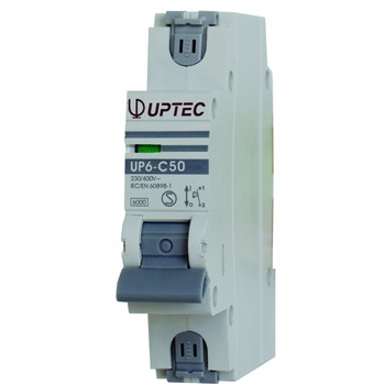 Intrerupator automat monopolar UP-6 UPTEC 50A curba C, Comtec Intrerupator automat monopolar UP-6 UPTEC 50A curba C, Comtec