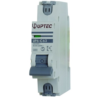 Intrerupator automat monopolar UP-6 UPTEC 63A curba C, Comtec Intrerupator automat monopolar UP-6 UPTEC 63A curba C, Comtec