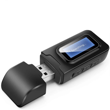 Bluetooth 2 in 1 receiver transmitter cu display lcd pentru muzica in casa adaptor cd model WBT 355 Bluetooth 2 in 1 receiver transmitter cu display lcd pentru muzica in casa adaptor cd model WBT 355