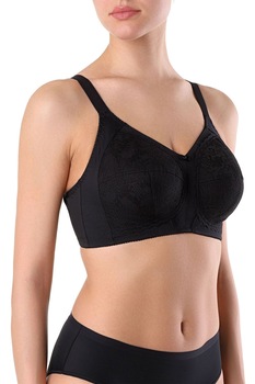Sutien dantelat fara intarituri si arcuri, Conte Suprema RB7021, Negru Sutien dantelat fara intarituri si arcuri, Conte Suprema RB7021, Negru