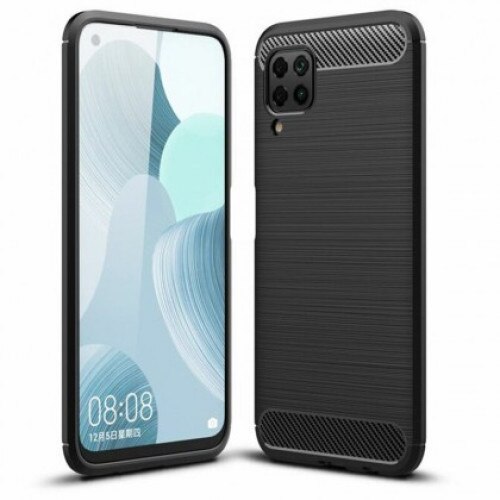 Husa Capac Silicon CARBON Huawei P40 Lite Negru