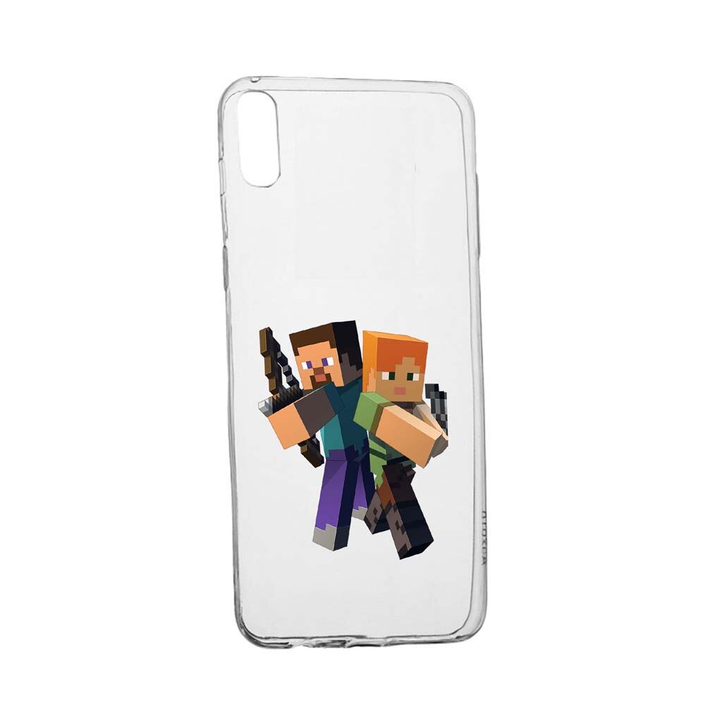 Husa Minecraft, pentru Sony XA1, rezistenta la uzura, anti-alunecare, din silicon Premium, 728