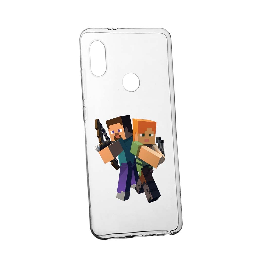 Husa Minecraft, pentru Huawei Nova 3, rezistenta la uzura, anti-alunecare, din silicon Premium, 728