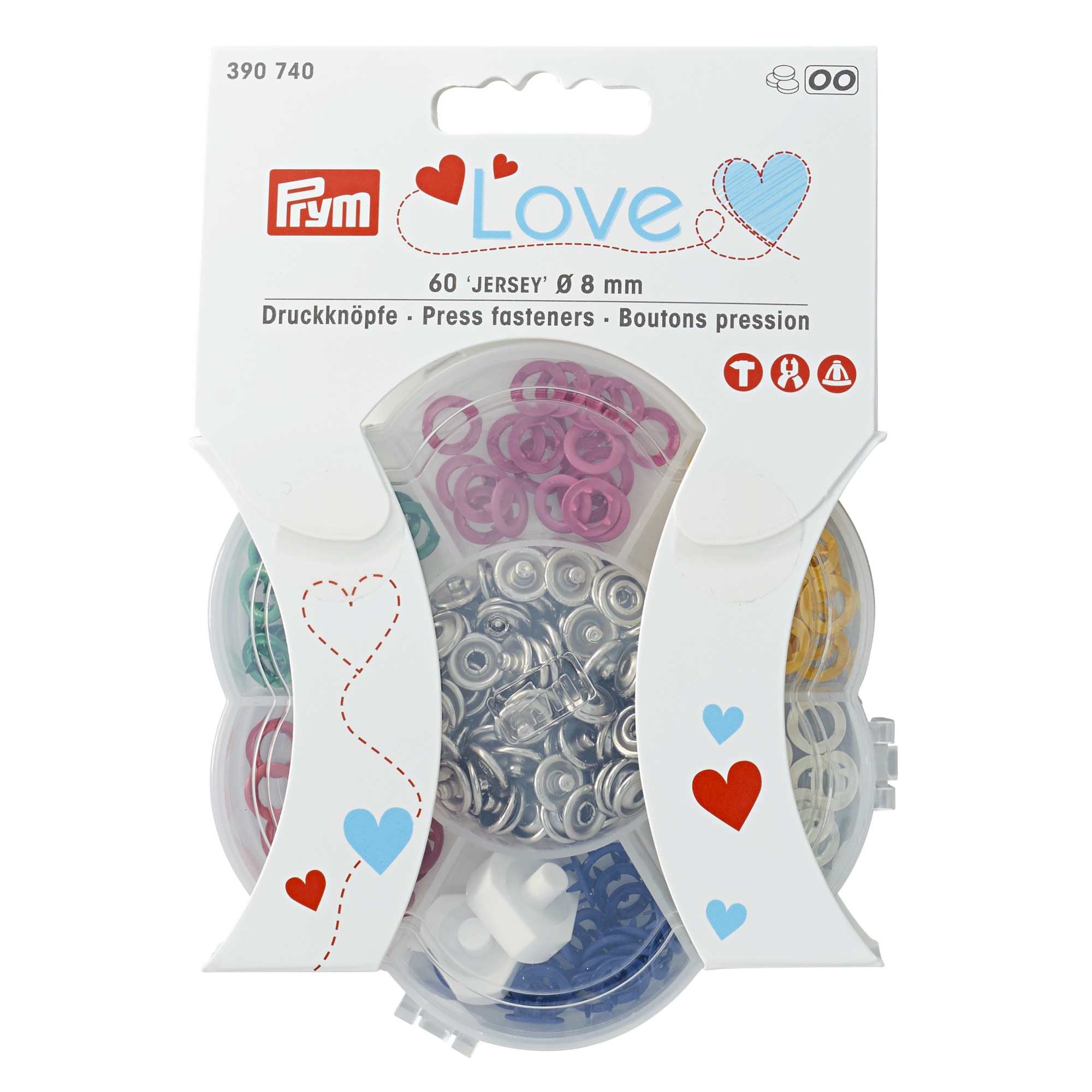 Set capse Jersey, in 6 culori, Prym Love