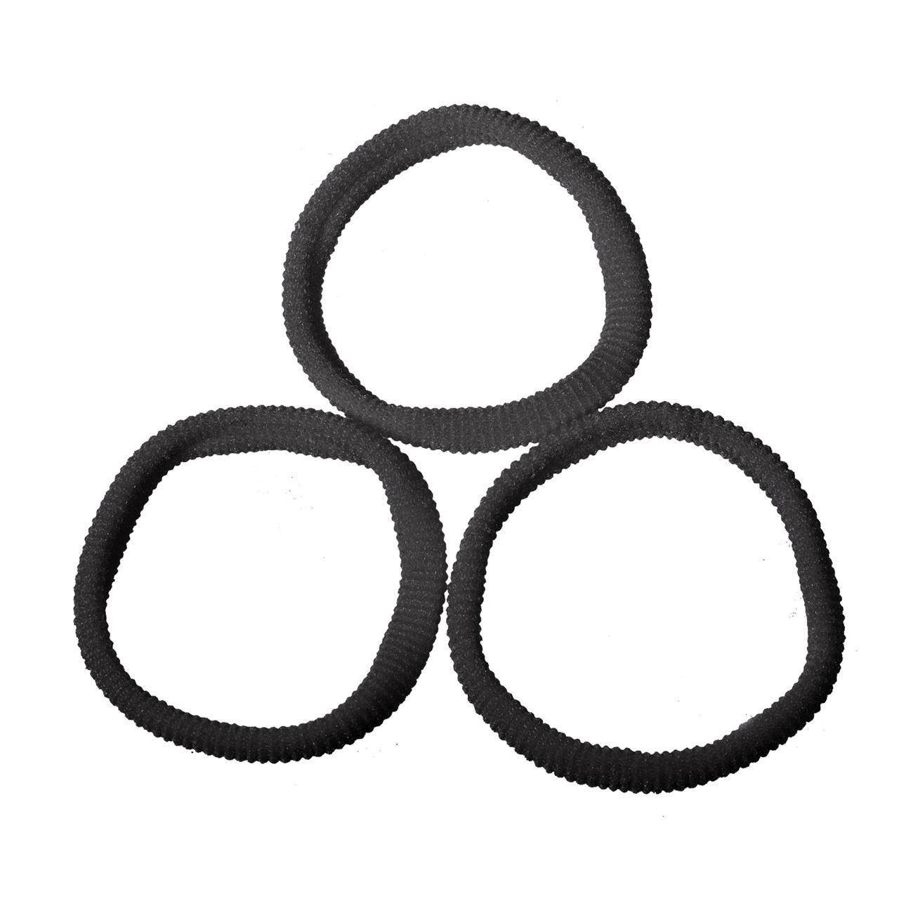 Set 12 elastice de par negre, DecorCasa