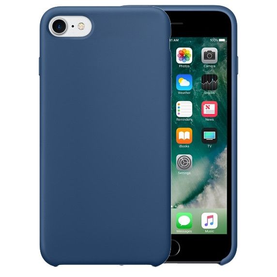 Husa protectie Bibilel, Soft silicon, iPhone X, bumper ultraslim, capac de protectie, Bleumarin, BBL1637