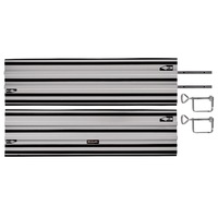 Sina de ghidare originala Einhell din aluminiu, potrivite pentru ferastraie circulare manuale Einhell si ferastraie cu imersie, 2 x 1000 mm, pentru taieri drepte si taieri in unghi