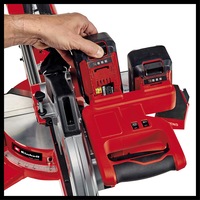 debitor pe acumulator cu sistem de glisare einhell pxc te-sm 36210 li - solo disc 210x30 mm d 40 taiere la 90x90 - 310x65 mm fara acumulaltorincarcator imagen 2_0_
0