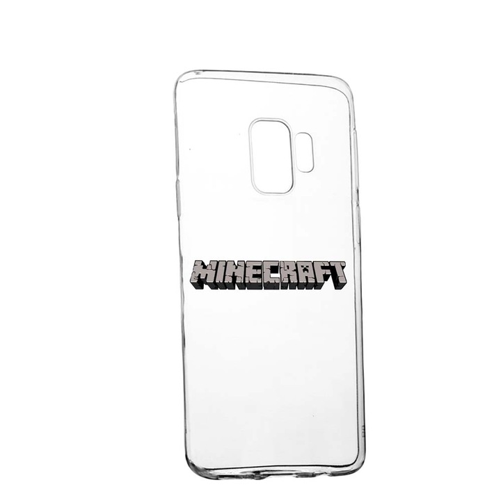 Husa Minecraft, pentru Samsung Galaxy J4 2018, rezistenta la uzura, anti-alunecare, din silicon Premium, 729