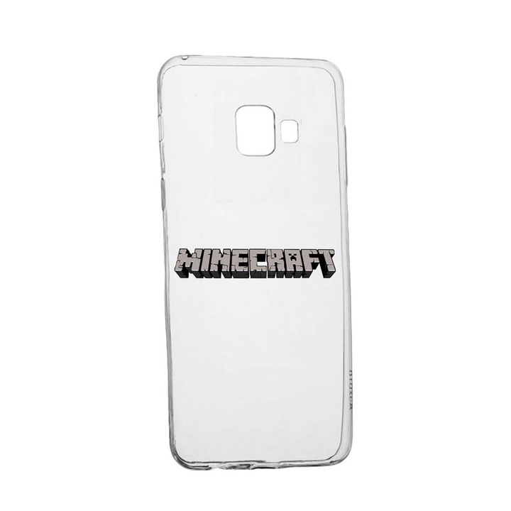 Husa Minecraft, pentru Samsung Galaxy J4 Plus 2018, rezistenta la uzura, anti-alunecare, din silicon Premium, 729