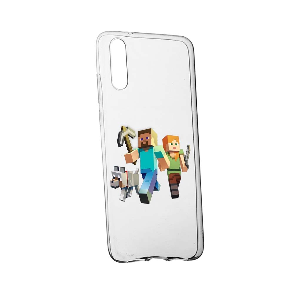 Husa Minecraft, pentru Huawei Nova 5T, rezistenta la uzura, anti-alunecare, din silicon Premium, 730
