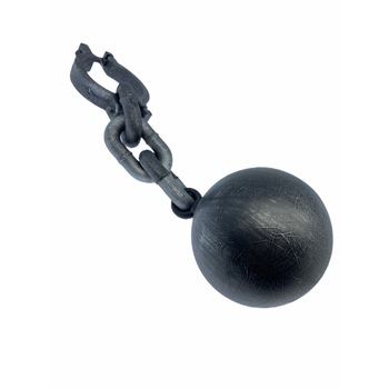 Catuse Atelier cu lant si bila pentru Halloween, 60cm Catuse Atelier cu lant si bila pentru Halloween, 60cm