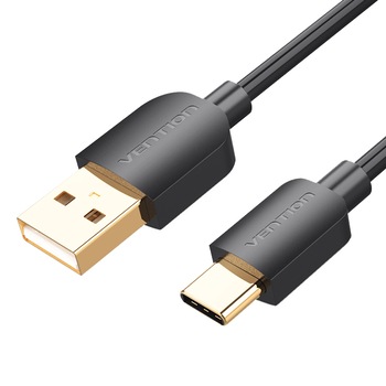Cablul USB la USB tip C , incarcare rapida 3A , placat cu aur, 1 metru, Vention Cablul USB la USB tip C , incarcare rapida 3A , placat cu aur, 1 metru, Vention