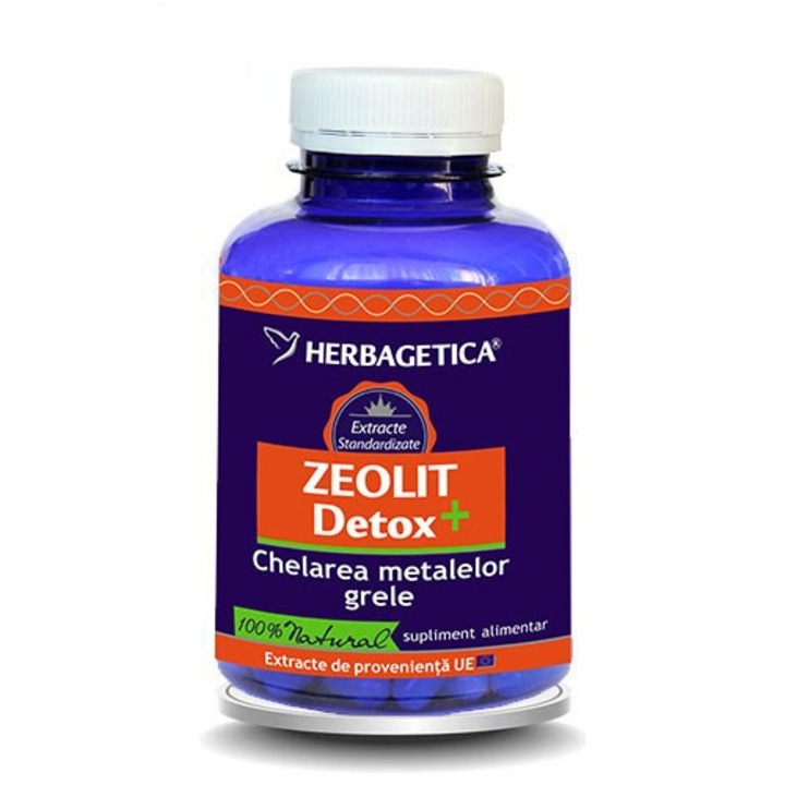 Zeolit Detox+ Herbagetica, 120cps