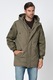 Pepe Jeans London, Jacheta parka cu buzunare multiple, Verde feriga, S